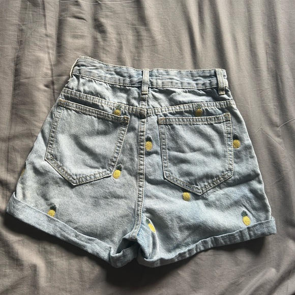High Rise Denim Shorts - Picture 2 of 16